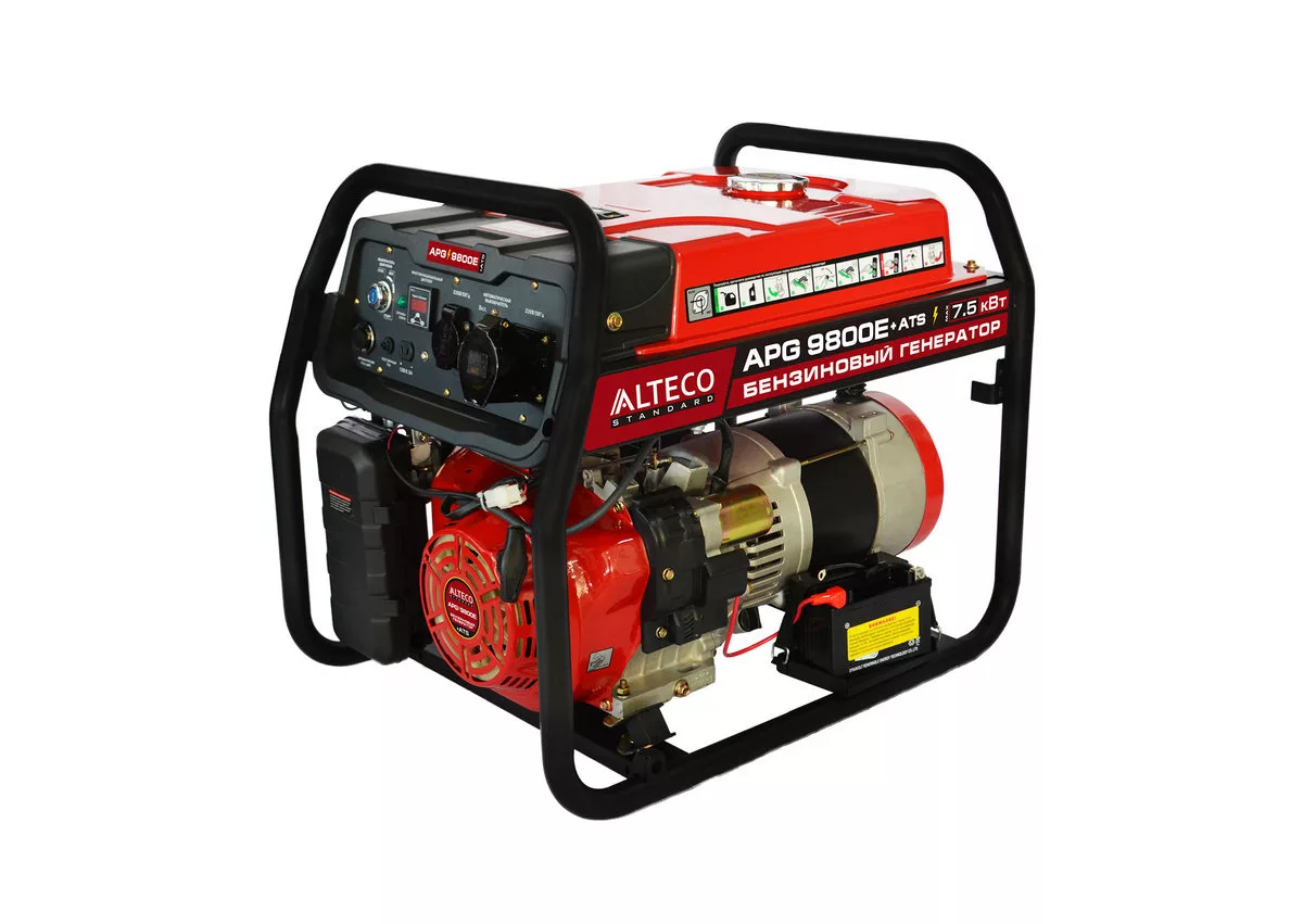 Бензиновый генератор 0.9 кВт Carver PPG-1200 220В ручной однофазный четырехтактный