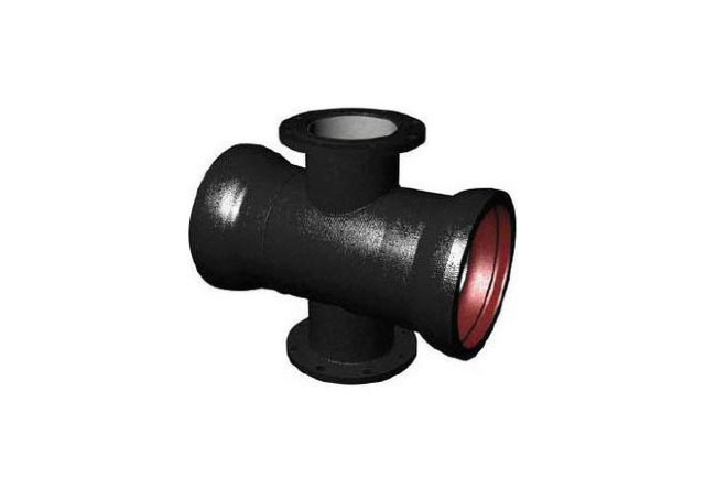 Чугунный крест раструб-фланец ВЧШГ 100х100