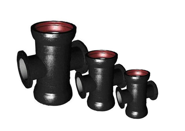 Чугунный крест раструб-фланец ВЧШГ 100х100