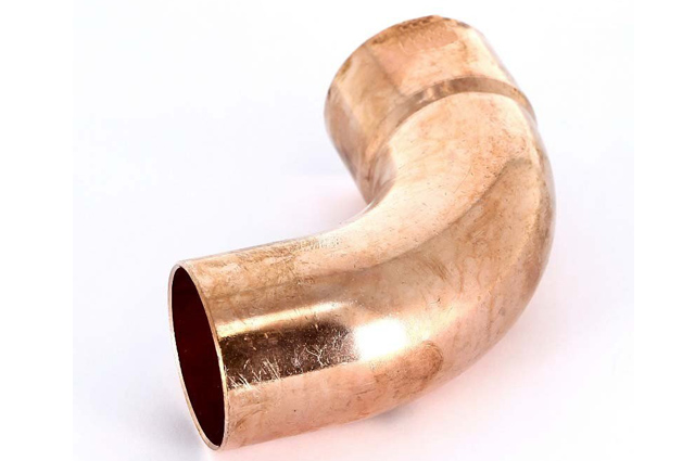 Медный однораструбный отвод 90 ̊7/8