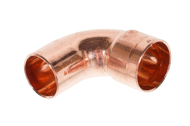 Медный однораструбный отвод 90 ̊7/8